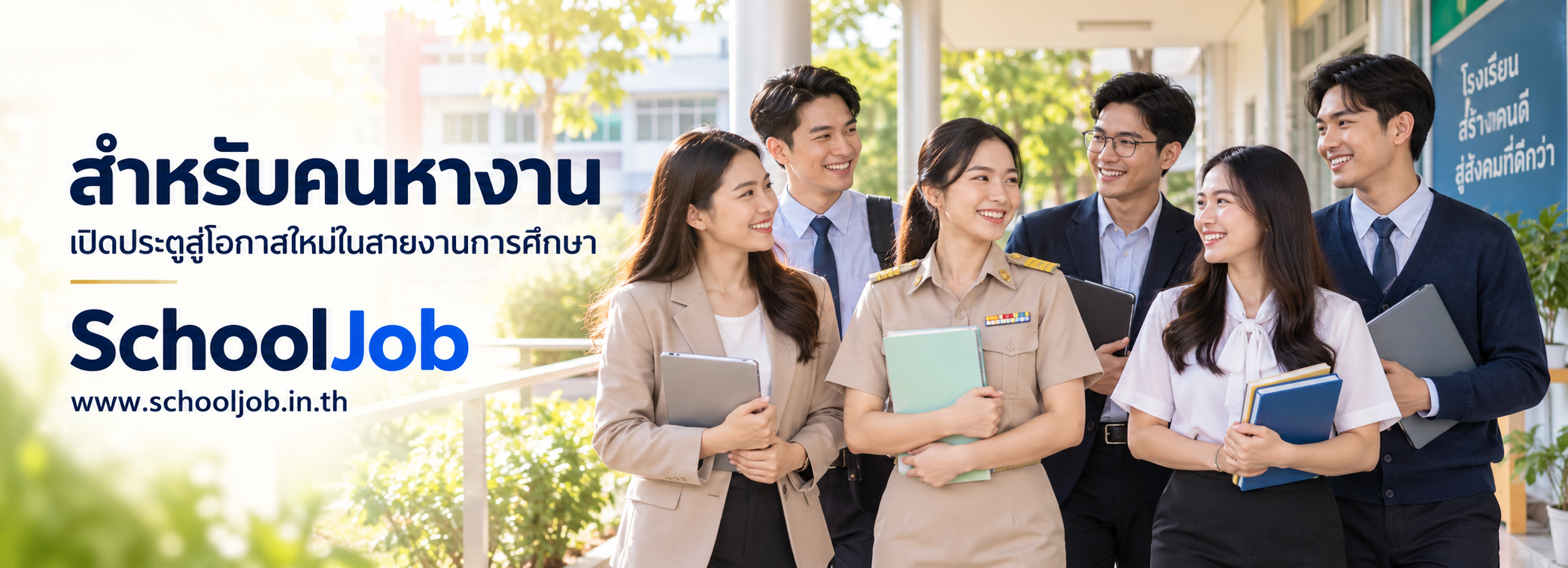 ภาพครู ภาพคนสมัครงานครู สดใส